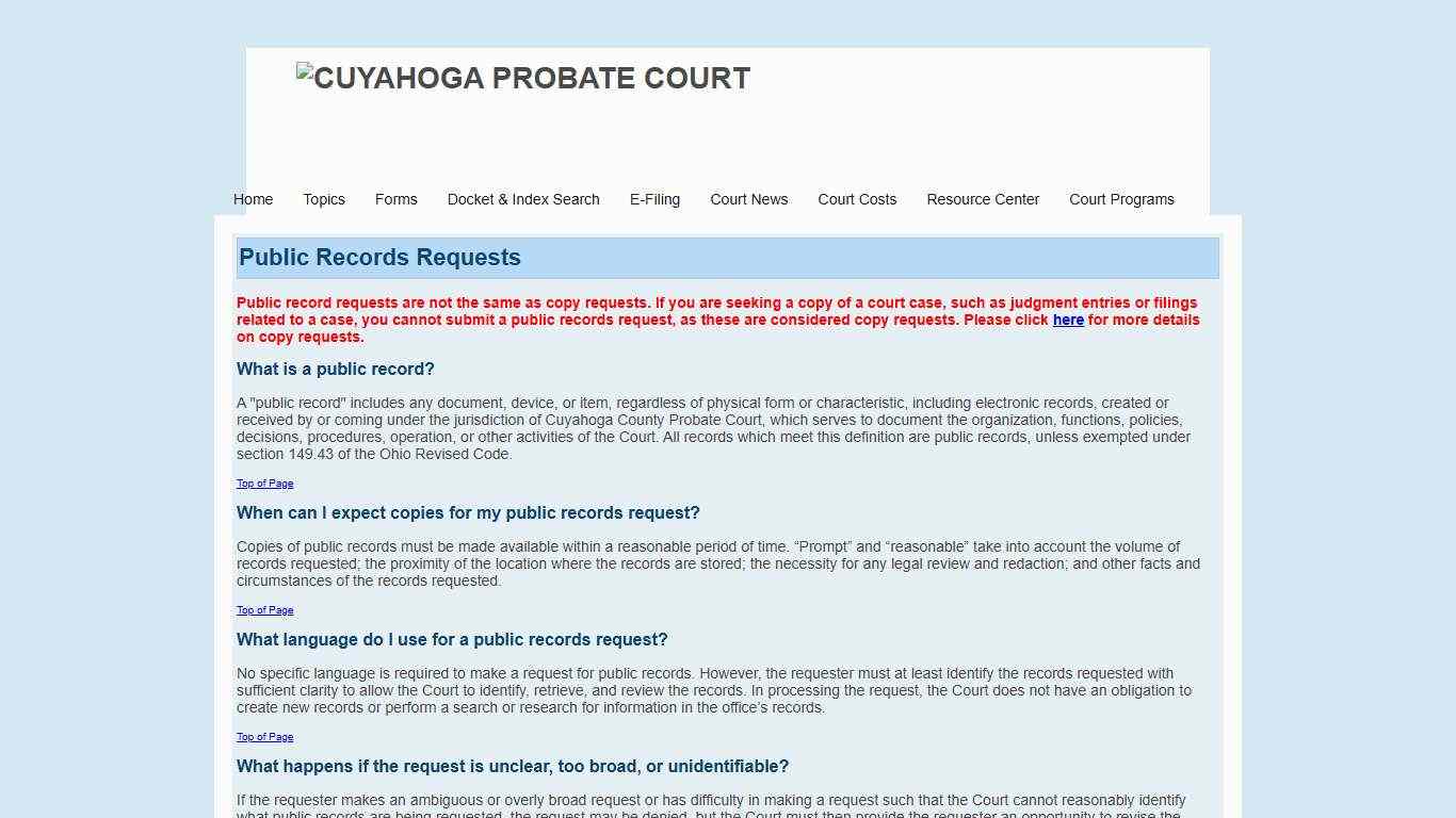 Cuyahoga County Probate Court