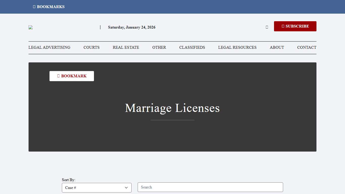 Marriage Licenses Cuyahoga County Daily Legal News